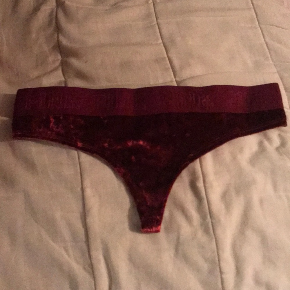 NWT Victoria’s Secret Red Velvet Thong
